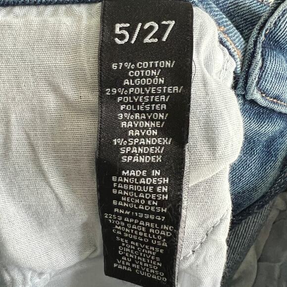 New Kendall & Kylie Icon High Rise Straight Jeans Womens 5/27 Distressed Stretch - Picture 7 of 7